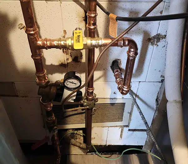 Water pressure valve in Dayton, OH.