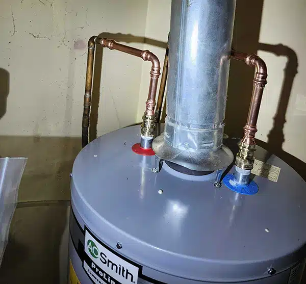 Broken vent on boiler in residential home in Dayton, OH.