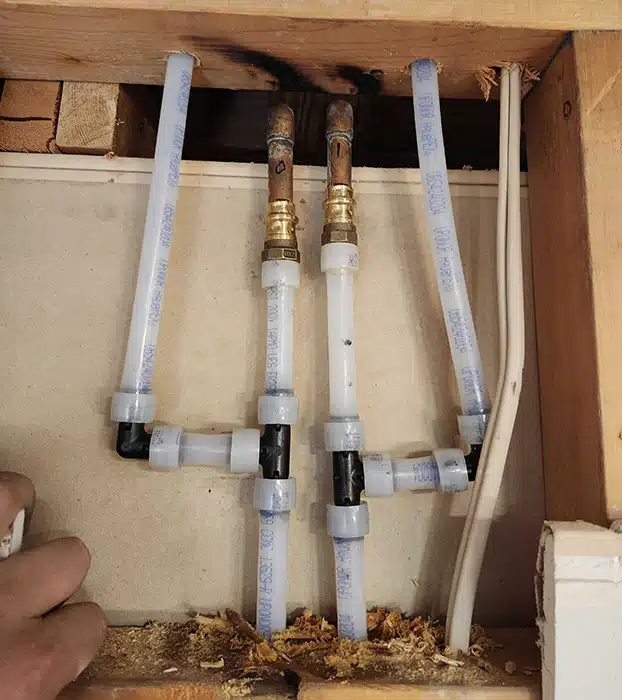 Water line in Dayton, OH.